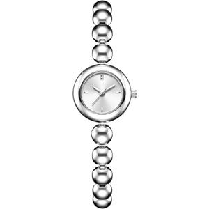 findtime Women Gold Watch Beaded Bracelet Vintage Dainty Silver Ladies Watches Jewelry Analog Dress Small Round Luxury Wrist Watch Reloj para Mujer