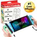 MunyLazy for Switch 2 Controllers Bundle with 2 Adapter Strip,Charging Grip,Best Value Alternative