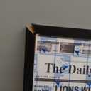 Americanflat 11x22 Newspaper Frame with Polished Plexiglass - Display for Assorted Media Articles - Signature Collection - Modern Picture Frame for Wall Display - Black