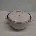 BK Indigo Dutch Heritage Round German Enameled Casserole with Lid with PFAS-Free Ceramic Non-Stick Coating, 26 cm/5.2 Liter, Induction, Dishwasher Safe, Oven Safe, Cream