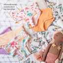Burt's Bees Baby Toddler Girls' Underwear Set of 5 - Solids, Stripes,Prints, Tag-Free