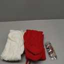 XIMISHOP 4PCS Christmas Stockings, 18inch Large Personalized Cable Knitted Xmas Hanging Stocking Decorations with Name Tags for Holiday Christmas Party Family Decor (Red and White)