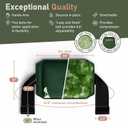 Large Ice Packs for Injuries Reusable Wrap with Straps - Soft Gel Hot and Cold Packs for Injuries, Hip, Shoulder, Back Pain Relief - 12" x 15" - Green, Size Large