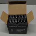 48PCS Tool Magnetic Wrench Organizer,Customizable Magnet Modular Tool Organizer for Tool Drawers - Wrench Rack with Metric&SAE Labels-Perfect Tool Storage Holder-Ideal Gift Choice -Black with Magnets