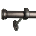 Decopolitan End Cap Single Rod Set, 18 to 36-Inch, Toasted Copper, Pack Of 5