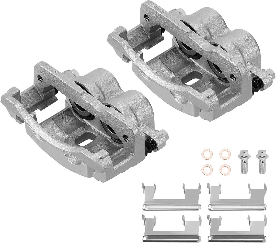 2 PCS Front Brake Caliper Assembly Replaces for 18B4729 18B4728, Compatible with GMC Yukon Safari Savana Sierra 1500 2500, Compatible with Chevrolet Silverado Avalanche Express 1500