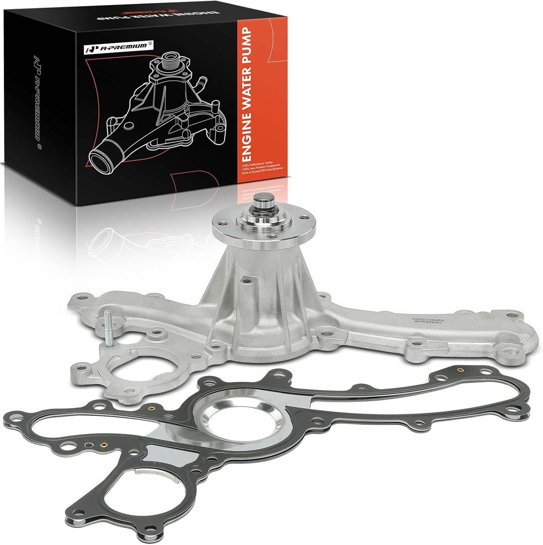 A-Premium Engine Water Pump W/Gasket & Bolts -DOHC 6Cyl 3.5L - Compatible with Lexus & Toyota - 2016-2020 - Camry, Avalon, Highlander, Sienna, ES350, RX350, RX450h, GS350, Replace for# 1610009690