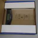 Etekcity Digital Body Weight Bathroom Scale, Large Blue LCD Backlight Display, High Precision Measurements, 6mm Tempered Glass, 400 Pounds, Black (11.9 x 11.9 x 0.95 inches)