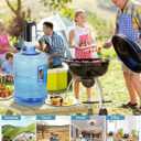 Myvision Water Dispenser for 5 Gallon Bottle, Portable USB Charging Electric Water Pump, Drinking Water Jug Pump for Home, Kitchen, Living Room, Office, Camping, Universal for 3-5 Gallon (Black)