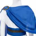 TOGROP Greek Toga Costume for Kids Boys Ancient Greece Mythos Philosopher Rome Nobility Cosplay 8-12 Years Blue