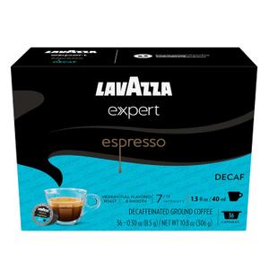 Lavazza Expert Espresso Decaf Capsules, Medium Roast, Arabica and Robusta Blend, Compatible with Lavazza Classy Machines (36 Capsules)