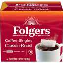 Folgers Coffee Singles Classic Roast Medium Roast Coffee, 19 Count (Pack of 1), BBD 29JAN2027