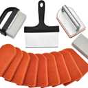 Griddle Cleaning Kit for Blackstone 15 Pieces - Heavy Duty Grill Cleaner Kit with Grill Stone, Griddle Scraper, & Griddle Brush with Stainless Steel Handle Easy to Use Flat Top Cleaning Kit