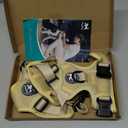 PoyPet Reflective Soft Breathable Mesh Dog Harness Choke-Free Double Padded Vest with Adjustable Neck and Chest(Khaki,L)