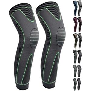 SKDK Full Leg Sleeves Long Compression Leg Sleeve Knee Sleeves Protect Leg, for Man Women Basketball, Arthritis Cycling Sport