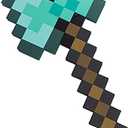 Diamond Chop Axe, Blue, great for Cosplay! Halloween! Foam product with wood core