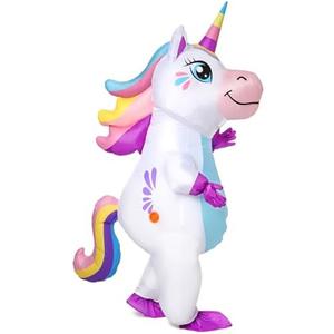Gootus Inflatable Unicorn Costume for Adult - Funny Halloween Inflatable Costumes for Men Women, Blow Up Costume for Halloween Party Cosplay