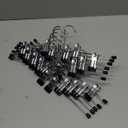 IEOKE Pants Hangers with Clips: 12Pack Skirt Hangers for Women Metal Adjustable Trouser Hangers for Jeans Shorts Dress - Black