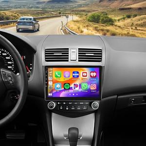 Android 15 Car Stereo for Honda Accord 2003 2004 2005 2006 2007 10.1" HD Touchscreen for Accord Radio Upgrade, Wireless CarPlay/Android Auto, 5G WiFi, GPS, Bluetooth, Backup Camera 2GB+64GB