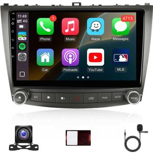 Android Car Radio for Lexus IS250 IS300 IS350 2006-2012 with Carplay Android Auto, 10.1" IPS Touch Screen Head Unit Stereo for Lexus with in-Dash GPS/WiFi/BT/FM/MIC + Backup Camera + CANBUS - 2+32GB