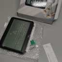 WallarGe Atomic Digital Wall Clock Battery Operated, Self-Setting, Large Display with Temperature, Date, Day of The Week, Silent Wall Mount Digital Clock, 4 Time Zones, DST (8.2 in)