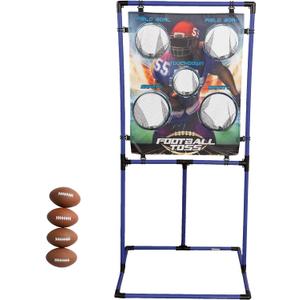 Sport Squad Target Toss Game Set - Choose Either Football Toss or Baseball Toss - Portable Indoor or Outdoor Design for Cookouts, Tailgates, or Backyard Fun - Includes 4 Balls - Easy Assembly, Multi