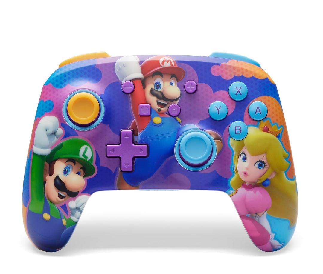 PowerA Enhanced Wireless Controller for Nintendo Switch/Switch 2 / Switch Lite/OLED Model - Color Splash Heros - Gamepad, game controller, Officially Licensed