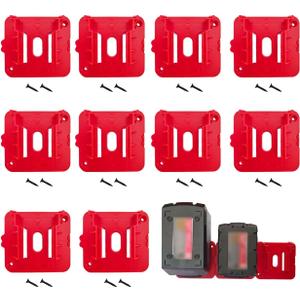 10 x 10Packs Battery Holders for Milwaukee 18V Mount Fit for M18 Battery
