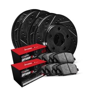 R1 Concepts Front Rear Brakes and Rotors Kit |Front Rear Brake Pads| Brake Rotors and Pads| Optimum OEp Brake Pads and Rotors WHUN2-13000