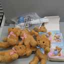 Lenwen 6 Sets Pink Blue Bear Baby Shower Decorations for Gender Reveal, Letter Boxes Baby Shower Table Centerpieces Bear Stuffed Animals Balloon with Stand Plush Toy Boxes for Birthday Party Wedding