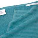 Premium Kitchen Towels (20x 28, 6 Pack) | Large Cotton Dish Towels | Flat & Terry Highly Absorbent Kitchen Linen Set with Hanging Loop | Aqua