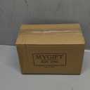 MyGift Decorative Bookends, Heavy Duty Book Ends with Artificial Green Grass Plants, Book Stands for Office Desktop, Bookshelf, Modern Gray Concrete L-Shaped