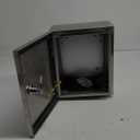 IP65 Weatherproof Stainless Steel Box Wall-Mounted Electronic Equipment Enclosure Box with Mounting Plate and Wall Bracket (12'' x 10'' x 6'')