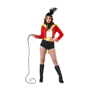 fun shack Womens Circus Ringmaster Costume, Lion Tamer Outfit for Women, Ringmaster Dress for Themed Parties L