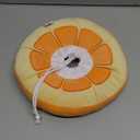 ANWA Adjustable Cat Cone Collar Soft, Cute Cat Donut Collar After Surgery, Kitten Recovery Cones to Stop Licking (Medium, Orange)