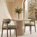 VASAGLE Wooden Dining Chairs Set of 4, Upholstered Kitchen Chairs, Sage Green