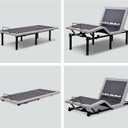 Fromann M8 Threadin 14inch Adjustable Bed Legs, Bed Support Legs Replacement Parts, Adjustable Bed Frame Legs, 3 Sections,6pcs