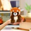 Ditucu Palm-Sized Red Panda Stuffed Animals Cute Soft Plush Doll Small Plushies Toys Gifts for Kids Orange 5 inch