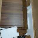 Smuxee Shoe Cabinet with 2 Flip Drawers, 23.6" Walnut Hidden Shoe Storage Cabinet with Fluted Design, Freestanding Shoe Organizer Cabinet for Entryway, Hallway, Closet, Living Room