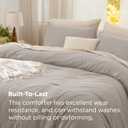 Bedsure California King Comforter Set, Linen Soft Prewashed Bedding for All Seasons, 3 Pieces GentleSoft Bed Set, 1 Lightweight Comforter (104"x96") and 2 Pillowcases (20"x36")