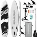 SOLAVERO Stand Up Paddle Board, 11 Inflatable SUP Supports 500LB - Wide Stable Board with Non-Slip EVA Deck for Adults & Youth of All Skill Levels