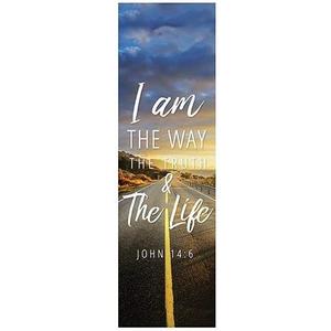 Christian Brands Foundation Series Banner - I Am The Way, The Truth and The Life (2' X 6')