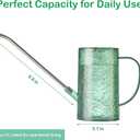 Small Watering Can for Indoor Plants - 34oz Leakproof Lightweight Pot with Long Spout & Bonus Shower Head, Indoor Watering Can for House Plants in Sage Green