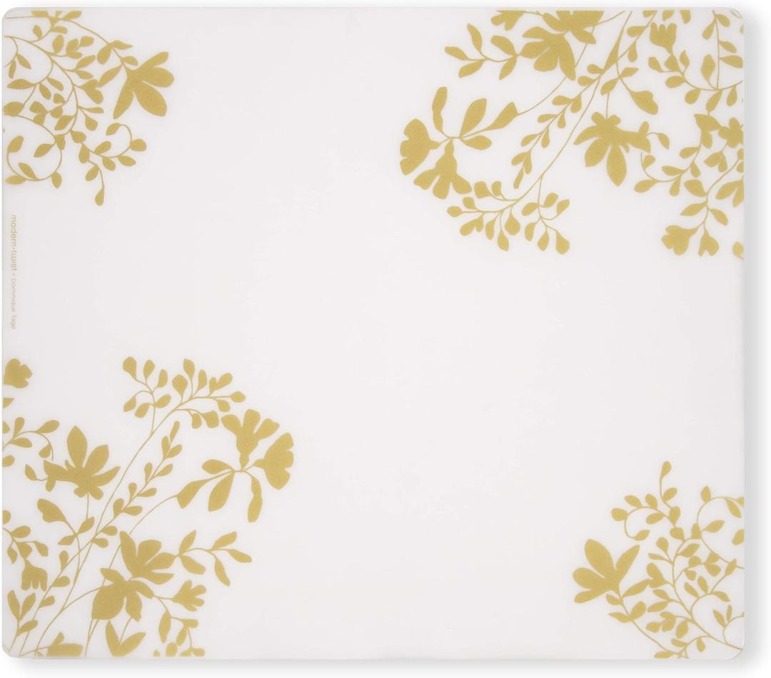 modern-twist Placemat 100% Food-Grade Silicone, Waterproof and Reusable, Jardin  Gold (16 x 14 in)