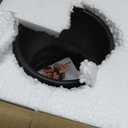 YANWE1 Black Ceramic Flower Vase, Large Ceramic Vase, Boho Decorative Vases for Modern Decor, Ribbed Vase, Pampas Grass Vases for Living Room, Office, Mantel, Shelf, Dining Table, 7.5 Inches