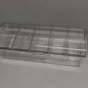 Large Ice Chilled Condiment CaddyChilled Condiment Containers Server with Lids for 5 Removable Compartments (2.5 cup)Serving Platters, Fruit & Garnish Tray for Party Supplies & Bar Accessories