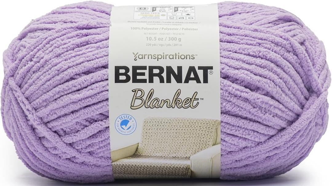 Bernat Blanket BB - 1 Pack of 220 Yards/10.5 oz Floret 100% Polyester Yarn