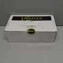 Vivaplex, Clear, 8 ounce, Round Glass Jars, with Black Lids - 8 pack