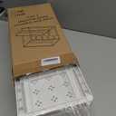 DEKAVA Cabinet, 2 Pack Under Sink Organizer, 2 Tier Sliding Bathroom Kitchen Organizer, Large White ABS Baskets, Easy Install & Clean