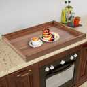 Wolki Noodle Board Stove Covers - 30"L x 22"W x 2.5"Th Heavy-Duty Gas & Electric Stove Top Cover with Built-in Handles for RV and Wooden Serving Tray